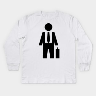 Businessman Kids Long Sleeve T-Shirt